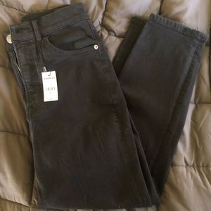 Express Black Mom Jeans